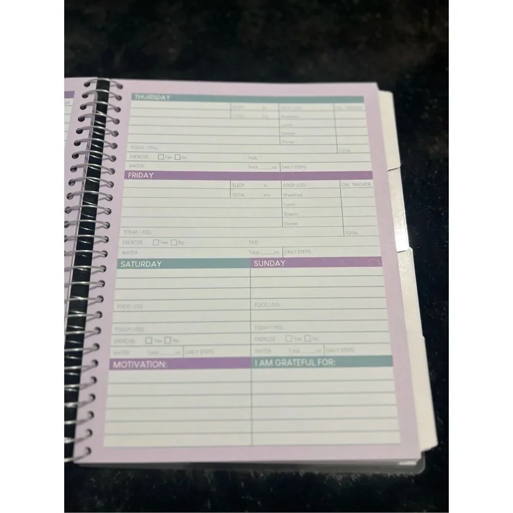 New Wellness Journals emotions moods tracking schedule water